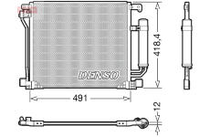 Kondenzátor, klimatizace DENSO DCN46025