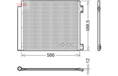 Kondenzátor klimatizácie DENSO DCN46026