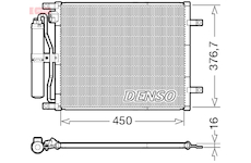 Kondenzátor, klimatizace DENSO DCN46029