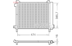 Kondenzátor, klimatizace DENSO DCN46030