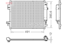 Kondenzátor, klimatizace DENSO DCN46034