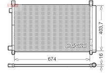 Kondenzátor, klimatizace DENSO DCN46036