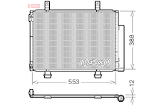 Kondenzátor, klimatizace DENSO DCN47007