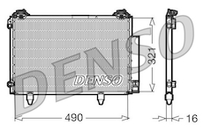 Kondenzátor, klimatizace DENSO DCN50002