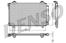 Kondenzátor, klimatizace DENSO DCN50012