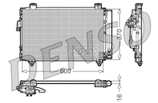 Kondenzátor, klimatizace DENSO DCN50014