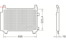 Kondenzátor, klimatizace DENSO DCN50029