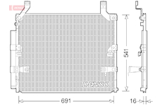 Kondenzátor, klimatizace DENSO DCN50032