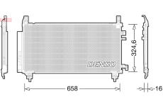 Kondenzátor, klimatizace DENSO DCN50046