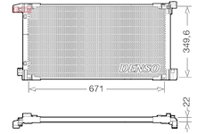 Kondenzátor, klimatizace DENSO DCN50114