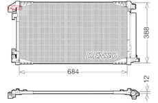 Kondenzátor, klimatizace DENSO DCN50119