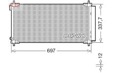 Kondenzátor, klimatizace DENSO DCN50120