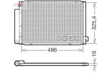 Kondenzátor klimatizácie DENSO DCN50125
