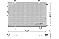 Kondenzátor, klimatizace DENSO DCN50127