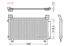 Kondenzátor, klimatizace DENSO DCN50134