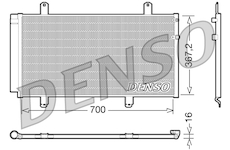 Kondenzátor, klimatizace DENSO DCN51004