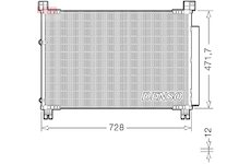 Kondenzátor, klimatizace DENSO DCN51015