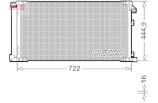 Kondenzátor, klimatizace DENSO DCN51019