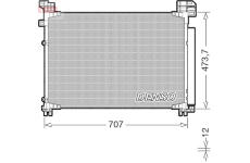 Kondenzátor, klimatizace DENSO DCN51020