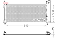 Kondenzátor, klimatizace DENSO DCN51021