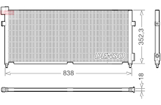 Kondenzátor, klimatizace DENSO DCN99052