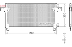 Kondenzátor, klimatizace DENSO DCN99063