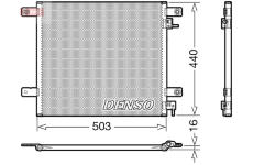 Kondenzátor, klimatizace DENSO DCN99066