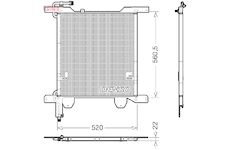 Kondenzátor, klimatizace DENSO DCN99074