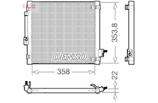 Kondenzátor klimatizácie DENSO DCN99081