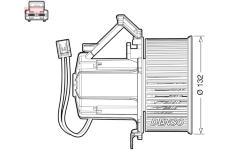 vnitřní ventilátor DENSO DEA02008