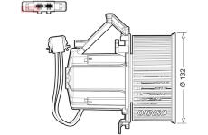 Vnútorný ventilátor DENSO DEA02009