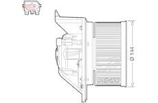 vnitřní ventilátor DENSO DEA05005