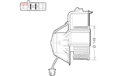 vnitřní ventilátor DENSO DEA05007