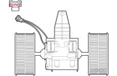 vnitřní ventilátor DENSO DEA05009