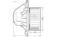 vnitřní ventilátor DENSO DEA05011