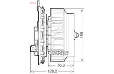 vnitřní ventilátor DENSO DEA17016