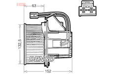vnitřní ventilátor DENSO DEA17018