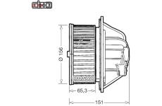 vnitřní ventilátor DENSO DEA17019
