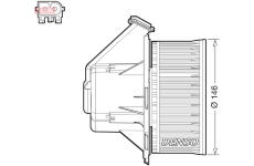 vnitřní ventilátor DENSO DEA17032