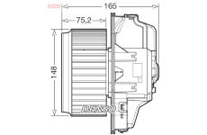 vnitřní ventilátor DENSO DEA32006