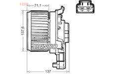 vnitřní ventilátor DENSO DEA40000