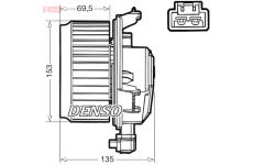 vnitřní ventilátor DENSO DEA50000
