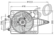 Ventilátor chladenia motora DENSO DER01004