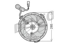 Ventilátor chladenia motora DENSO DER02005