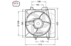 Větrák, chlazení motoru DENSO DER07011