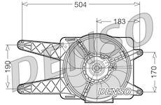 Větrák, chlazení motoru DENSO DER09016
