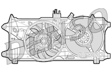 Větrák, chlazení motoru DENSO DER09026
