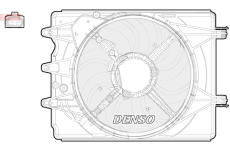 Větrák, chlazení motoru DENSO DER09059