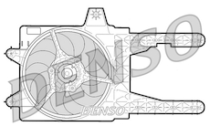 Větrák, chlazení motoru DENSO DER09245