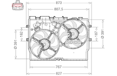 Větrák, chlazení motoru DENSO DER09310